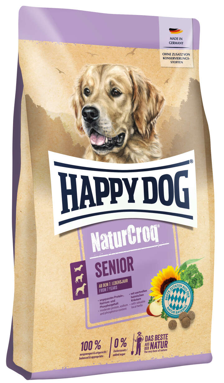 HAPPY DOG Hunde-Trockenfutter NaturCroq Senior